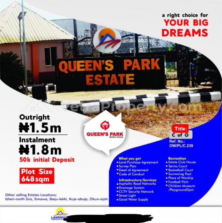  Dry land with C of O it can b used for commercial/residential  Land for Sale Ojodu Lagos Vetra  Property