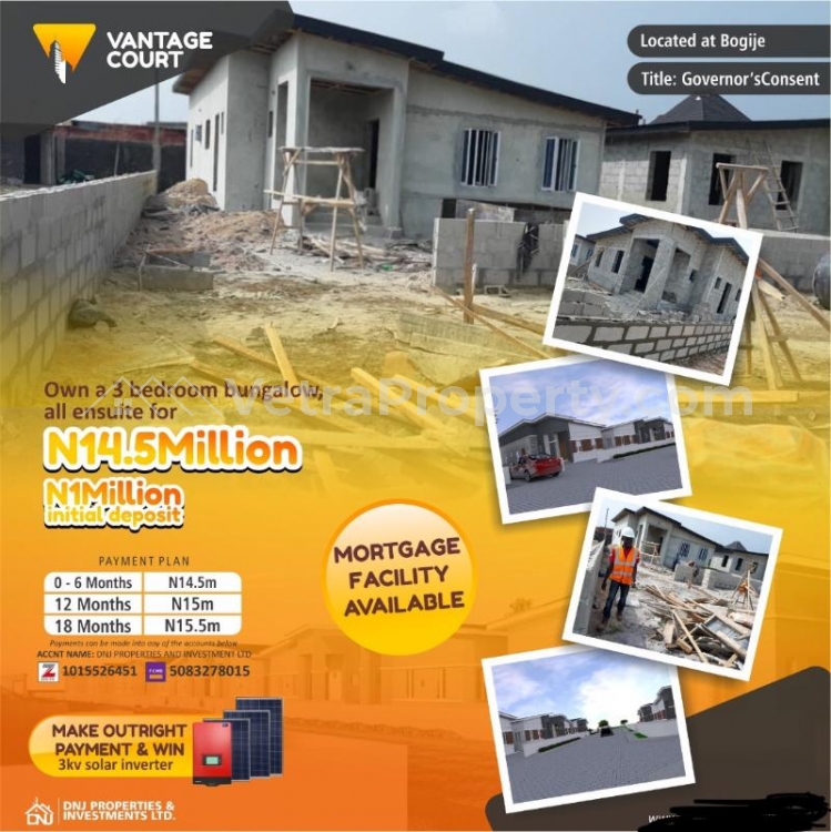  Newly built 3bdrm Bungalow with Governors Consent  3 bedroom House for Sale Ajah Lagos Vetra  Property