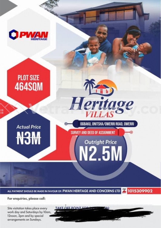  Affordable land with Survey and deed of assignment  Land for Sale Onitsha North Anambra Vetra  Property