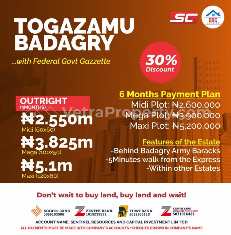  Land with fed govt gazette  Land for Sale Badagry Lagos Vetra  Property