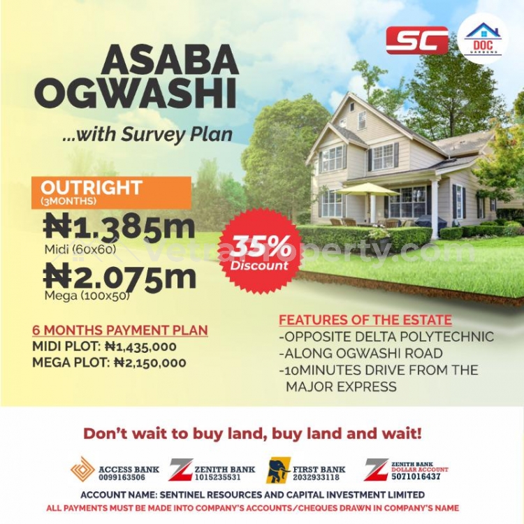  Cheap land with Survey  Land for Sale Asaba Delta Vetra  Property