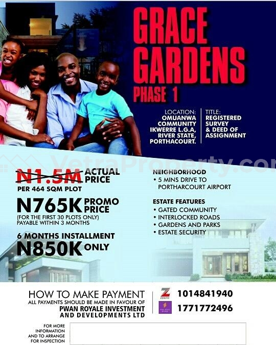  Register survey and deed of assignment  Land for Sale Ikwerre Rivers Vetra  Property