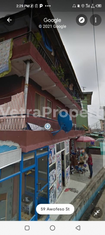 A Storey Building Consisting Of Units Of 2 Bedroom Apartment, Room And Parlour And Shops  House for Sale Shomolu Lagos Vetra  Property