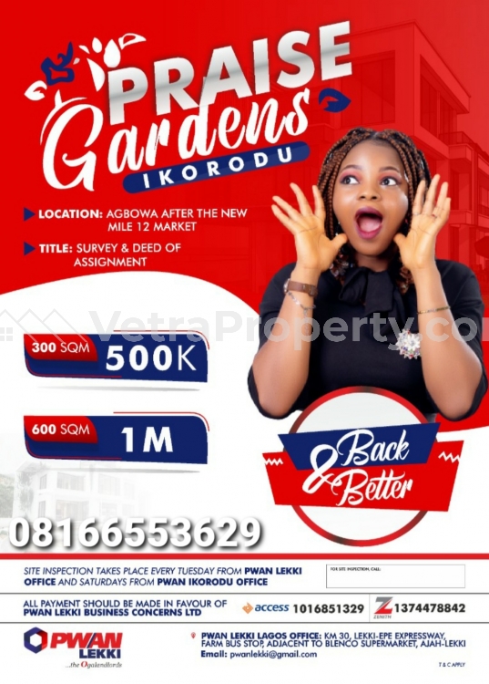  Praise Garden Estate Calabar  Land for Sale Ikorodu Lagos Vetra  Property