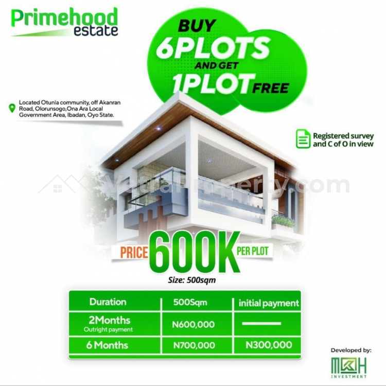  Primehood Estate in Ibadan  Land for Sale Ibadan Oyo Vetra  Property