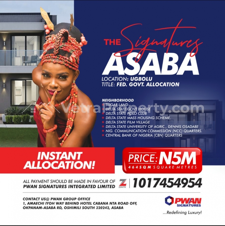  The Signatures Estate Asaba  Land for Sale Asaba Delta Vetra  Property
