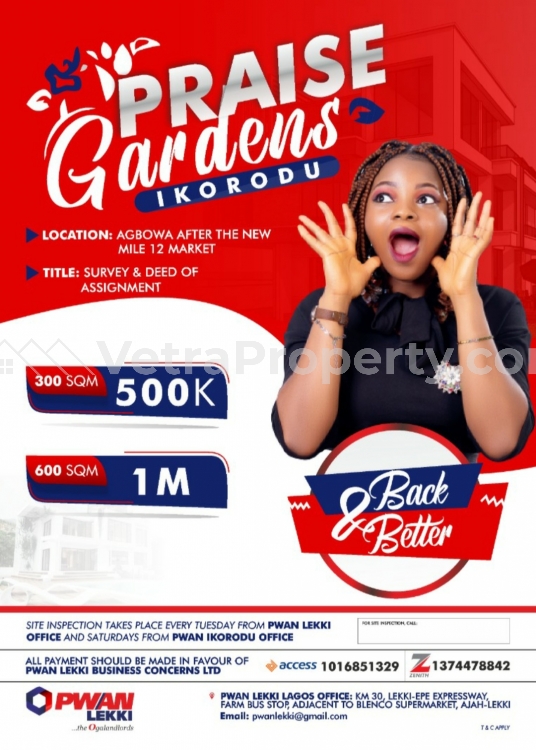  Praise Garden Estate in ikorodu  Land for Sale Ikorodu Lagos Vetra  Property