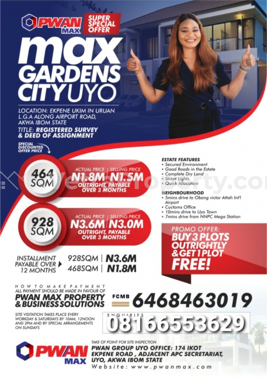  Max Garden City Estate in Uyo  Land for Sale Uyo Akwa Ibom Vetra  Property