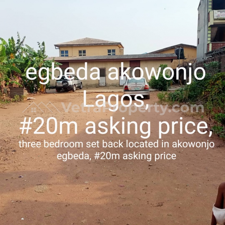  Standard 3 Bedroom Bungalow On A Full Plot Of Land For Sale At Akowonjo  House for Sale Alimosho Lagos Vetra  Property