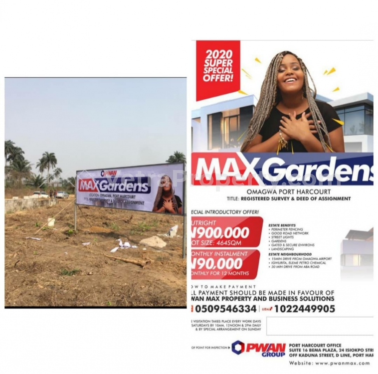  Max Gardens Estate Portharcourt  Land for Sale Port Harcourt Rivers Vetra  Property