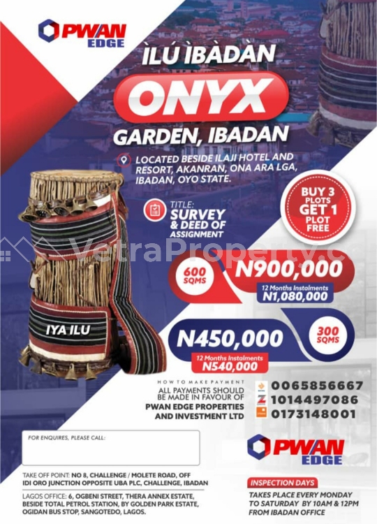  Onyx Garden Estate Ibadan pay 6months without Interest  Land for Sale Ibadan Oyo Vetra  Property
