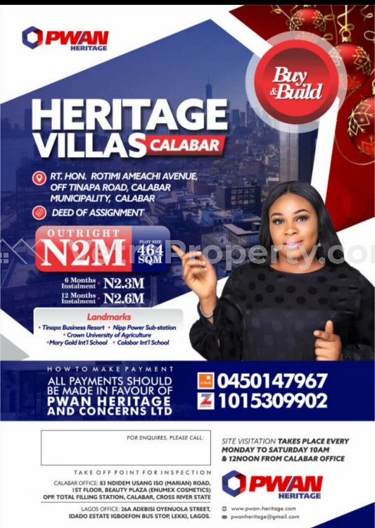  Heritage villas Estate Calabar  Land for Sale Calabar Cross River Vetra  Property