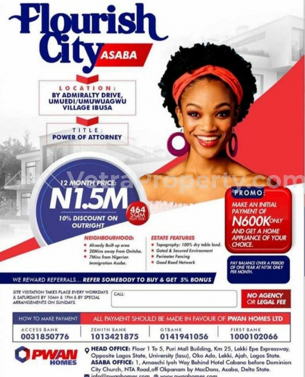  Flourish city Estate Asaba  Land for Sale Asaba Delta Vetra  Property