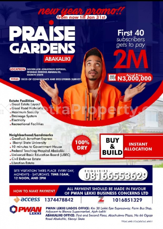  Praise Garden Estate in Abakaliki  Land for Sale Abakaliki Ebonyi Vetra  Property