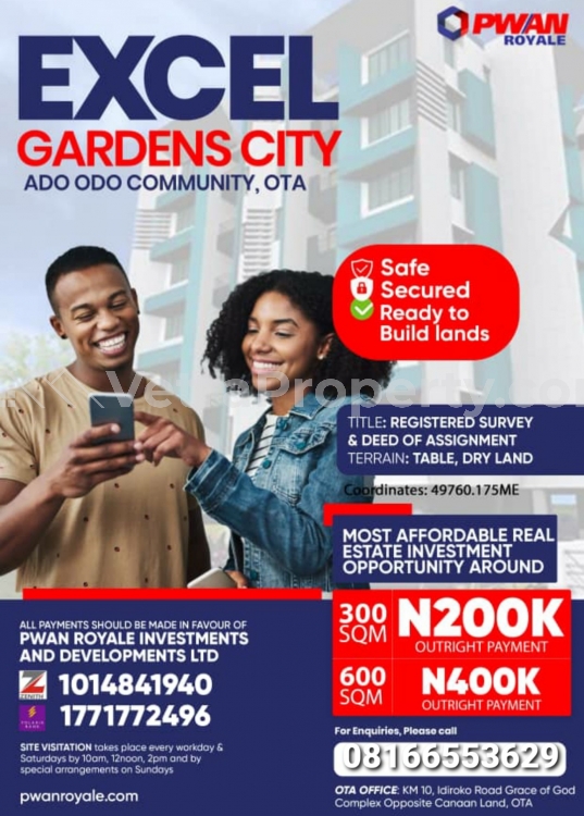  Excel City Ota Estate  Land for Sale Ado Odo Ota Ogun Vetra  Property