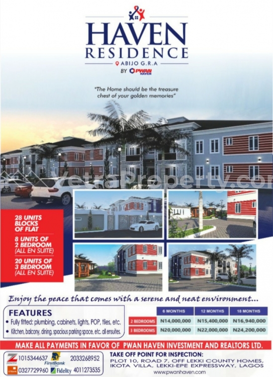  Haven smart Residence Estate  House for Sale Ajah Lagos Vetra  Property