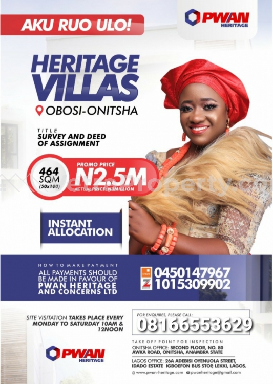  Heritage villa Onitsha  Land for Sale Anambra Anambra Vetra  Property
