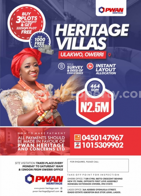  Heritage villa Estate Owerri  Land for Sale Owerri Imo Vetra  Property