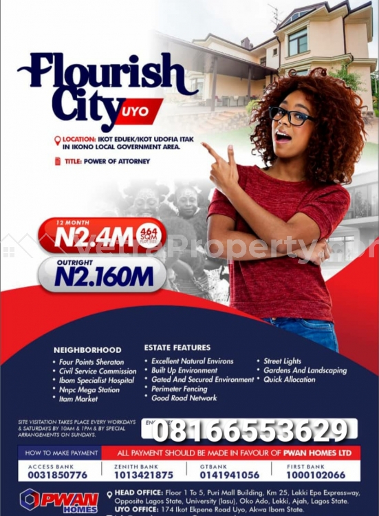  Flourish city Estate Uyo  Land for Sale Uyo Akwa Ibom Vetra  Property