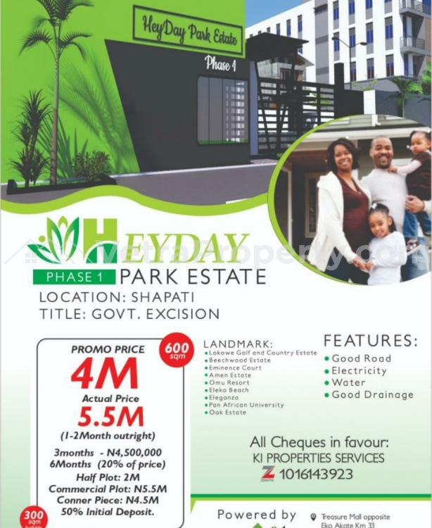  Heyday Estate in Shapati Lakowe  Land for Sale Ajah Lagos Vetra  Property