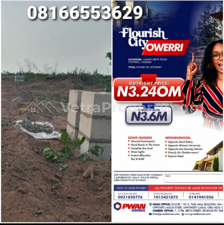  Flourish city Estate Owerri  Land for Sale Owerri Imo Vetra  Property