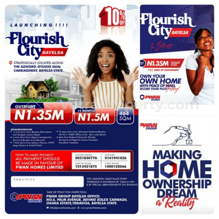  Flourish city Estate in Bayelsa  Land for Sale Yenegoa Bayelsa Vetra  Property