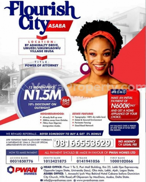  Flourish city Estate in Asaba  Land for Sale Asaba Delta Vetra  Property