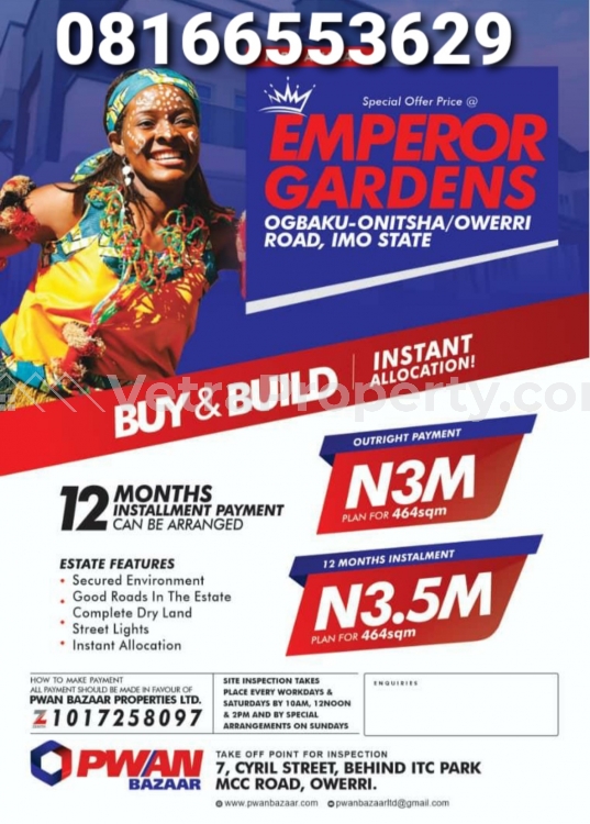  Emperor Garden Estate in Owerri  Land for Sale Owerri Imo Vetra  Property