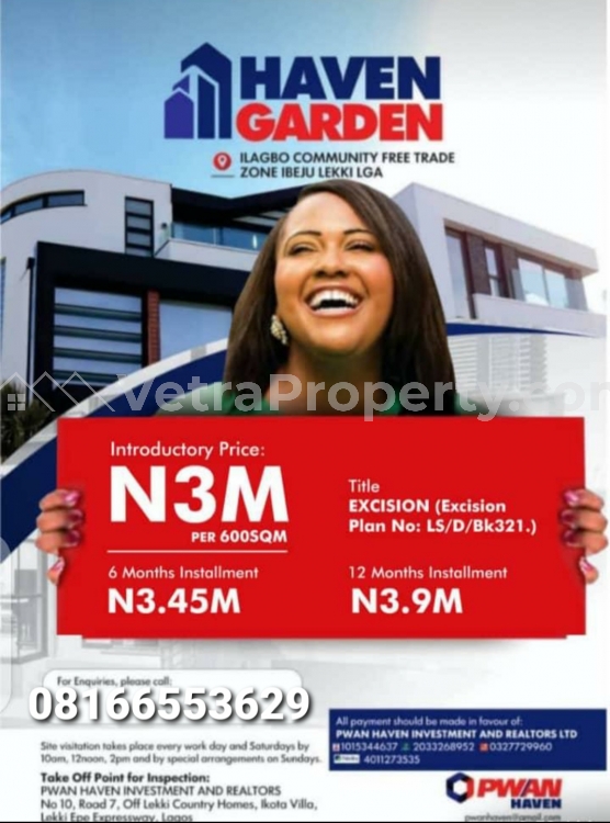  Haven Garden Estate ?? ??  Land for Sale Ibeju Lekki Lagos Vetra  Property
