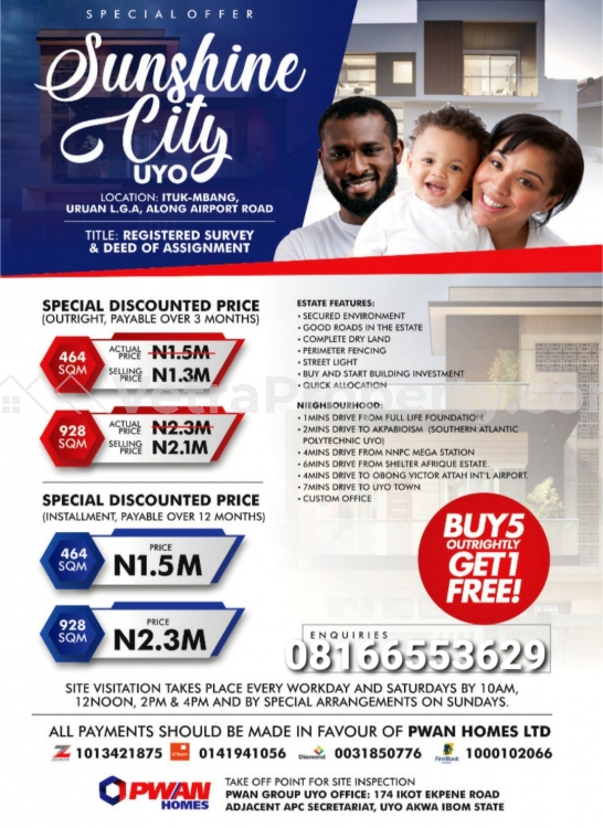  Sunshine city Estate in Uyo  Land for Sale Uyo Akwa Ibom Vetra  Property