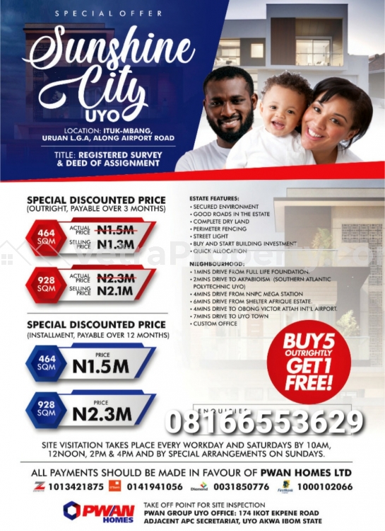  Sunshine city Estate in Uyo Big investment  Land for Sale Uyo Akwa Ibom Vetra  Property