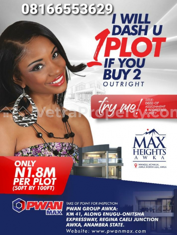  Max Height Estate in Awka wonderful investment  Land for Sale Anambra Anambra Vetra  Property