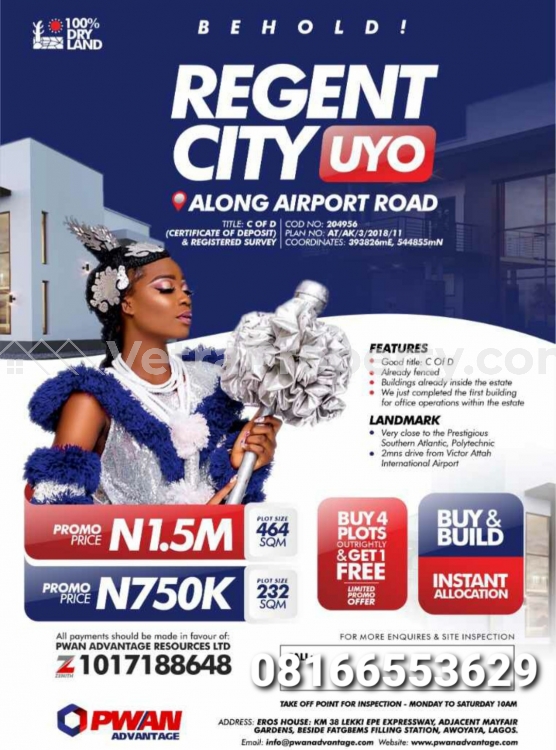  Regent City Estate in Uyo  Land for Sale Uyo Akwa Ibom Vetra  Property
