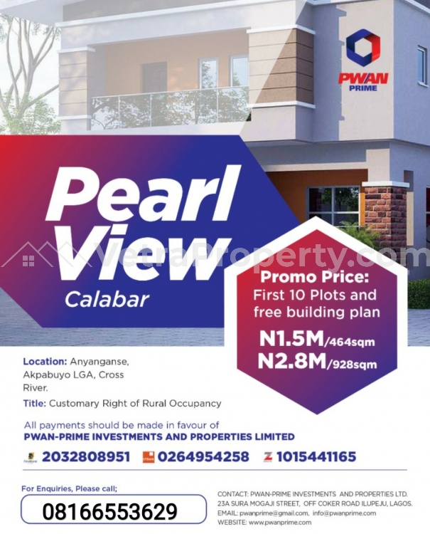  Pearl View Estate in Calabar... Instant allocation  Land for Sale Calabar Cross River Vetra  Property