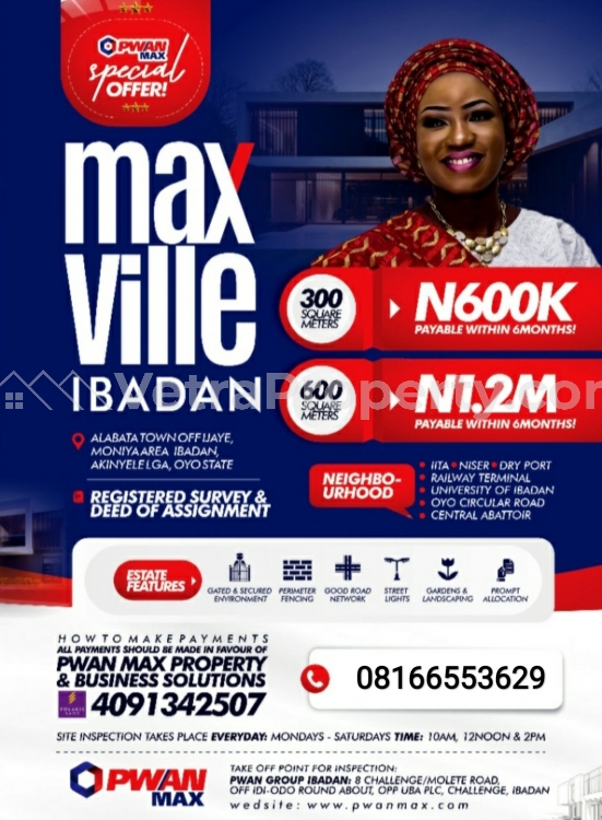  Max Ville Ibadan Estate  Land for Sale Ibadan Oyo Vetra  Property