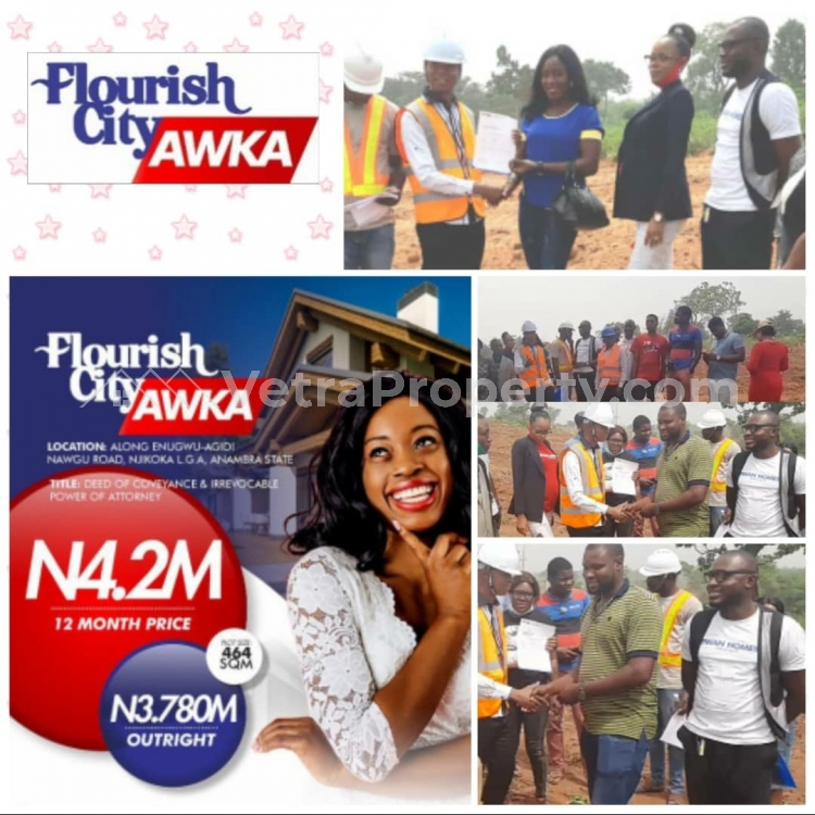  Flourish city Estate  Land for Sale Awka South Anambra Vetra  Property