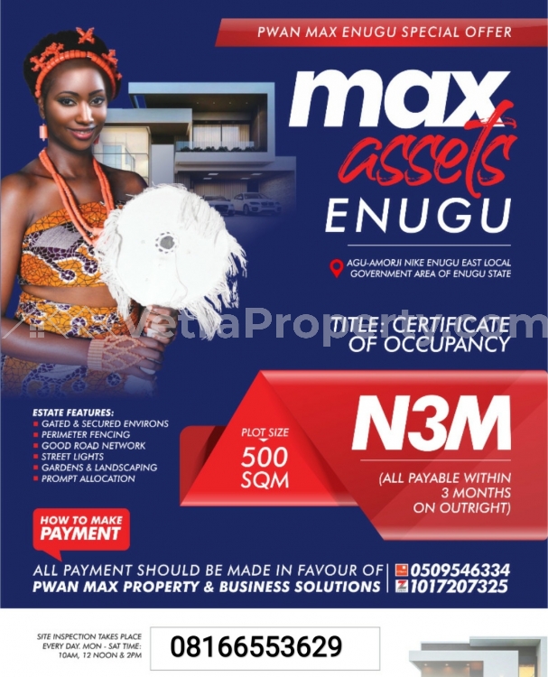  Max ASSET Estate In Nike Enugu state, the Biggest Investment in the Area  Land for Sale Enugu Enugu Vetra  Property