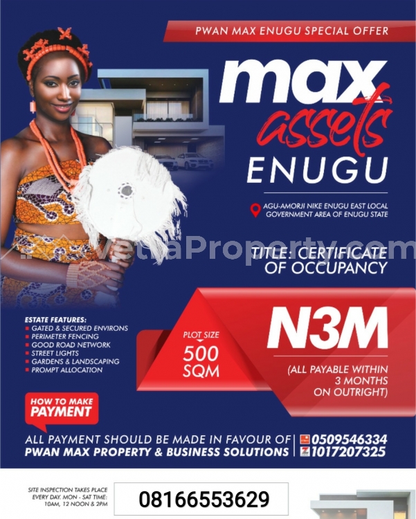  Max ASSET Estate In Nike Enugu Wonderful Investment  Land for Sale Enugu Enugu Vetra  Property