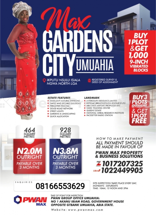  Max Garden Umuahia  Land for Sale Umuahia South Abia Vetra  Property