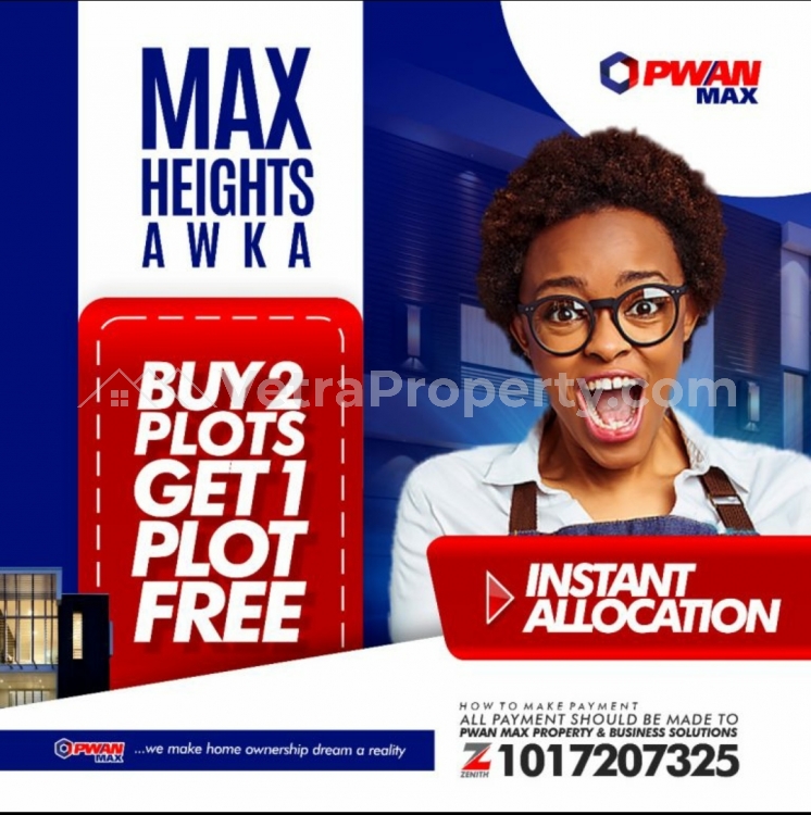  Max height Awka Buy 2 get 1 free now promo price  Land for Sale Anambra Anambra Vetra  Property