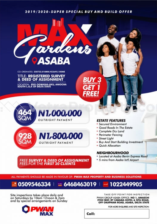  Beautiful Estates in Asaba  Land for Sale Asaba Delta Vetra  Property