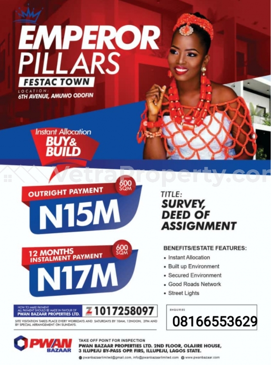  Festac Estate  Land for Sale  Lagos Vetra  Property