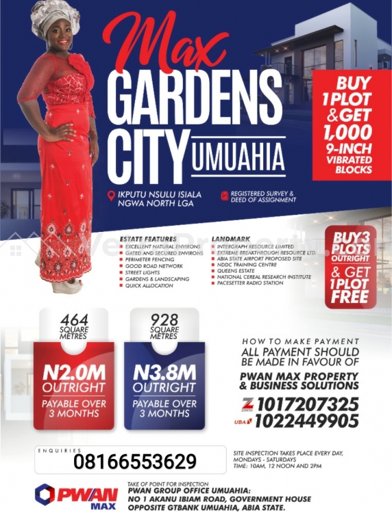  Max City Estate Umuahia  Land for Sale Umuahia South Abia Vetra  Property