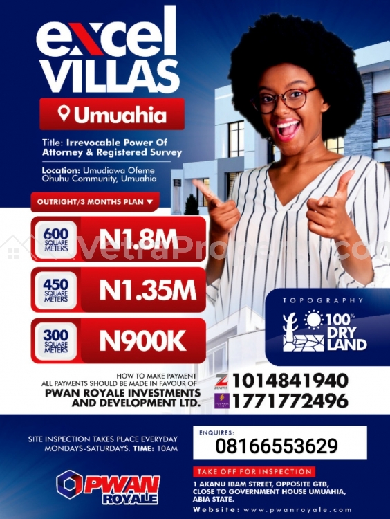  Excel Garden Estate Umuahia  Land for Sale Umuahia North Abia Vetra  Property