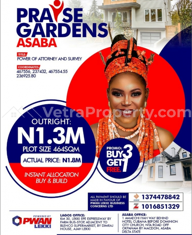  Praise Garden Estate Asaba  Land for Sale Asaba Delta Vetra  Property