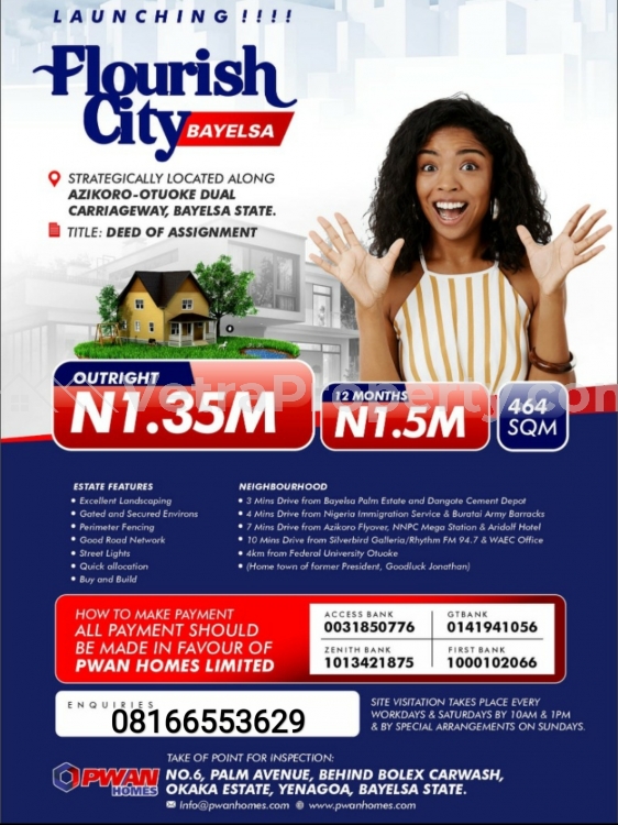  Florish city Estate in Bayelsa  Land for Sale Yenegoa Bayelsa Vetra  Property