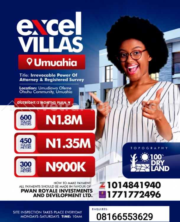 Excel Villa Estate Umuahia  Land for Sale Umuahia North Abia Vetra  Property