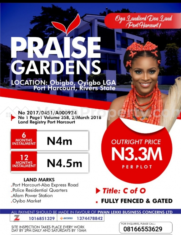  Praise Garden Estate porthacourt  Land for Sale Port Harcourt Rivers Vetra  Property