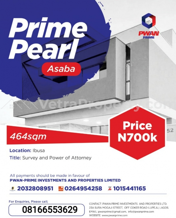  Prime pearl Asaba  Land for Sale Asaba Delta Vetra  Property