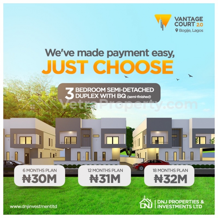  Vantage 3bedroom Duplex  3 bedroom House for Sale Ajah Lagos Vetra  Property